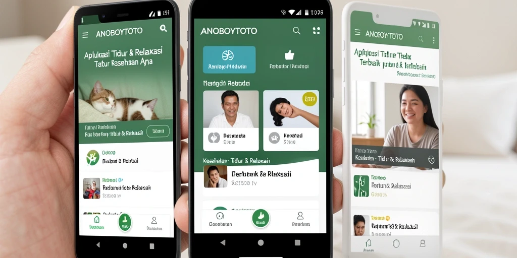 Antarmuka ANOBOYTOTO yang menenangkan untuk tidur dan relaksasi.