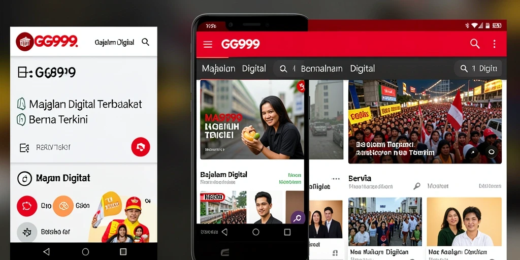 Tampilan antarmuka GG999 yang modern dan menarik.